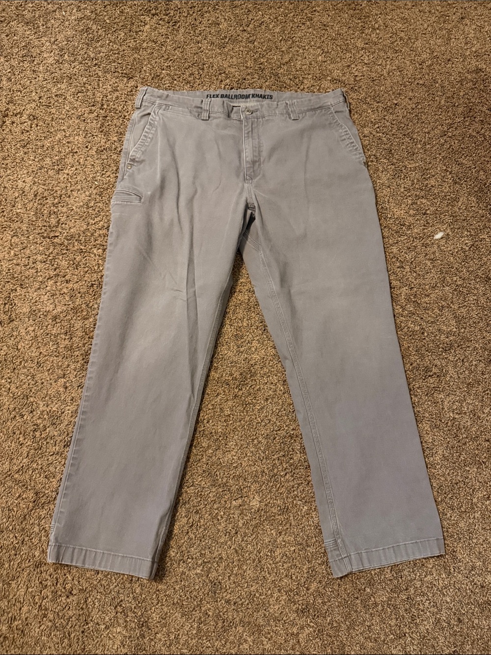 Duluth Trading Co Light Gray Chino Pants